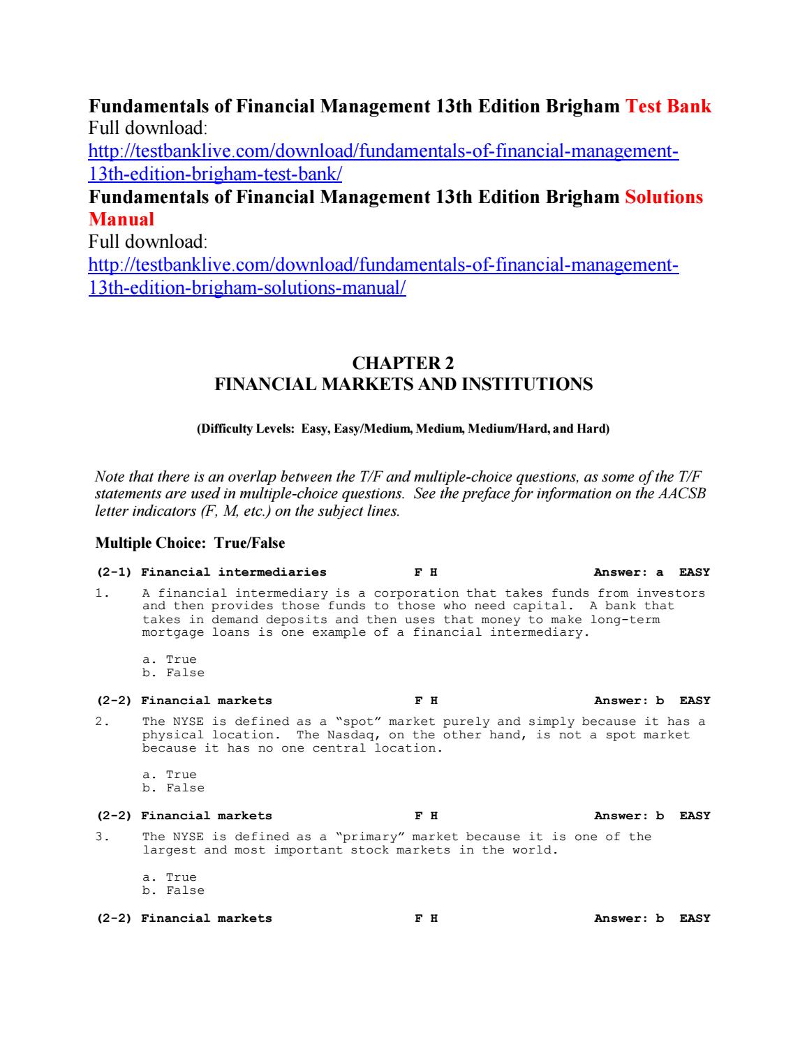 financial management 14th edition pdf